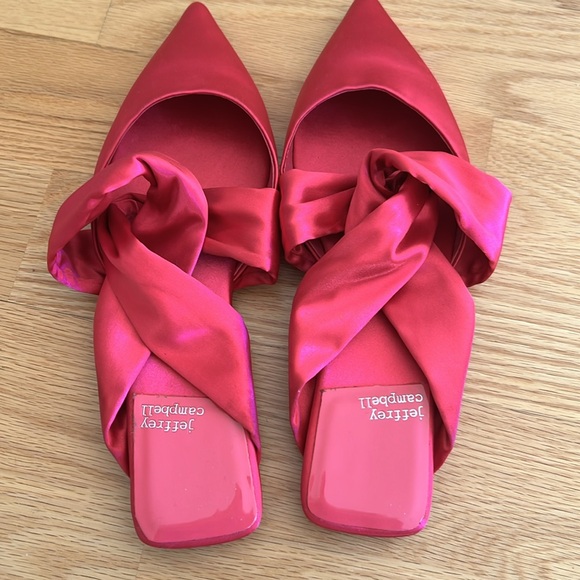 Jeffrey Campbell Tied Down Knot Mules - NWOT. - Picture 3 of 4